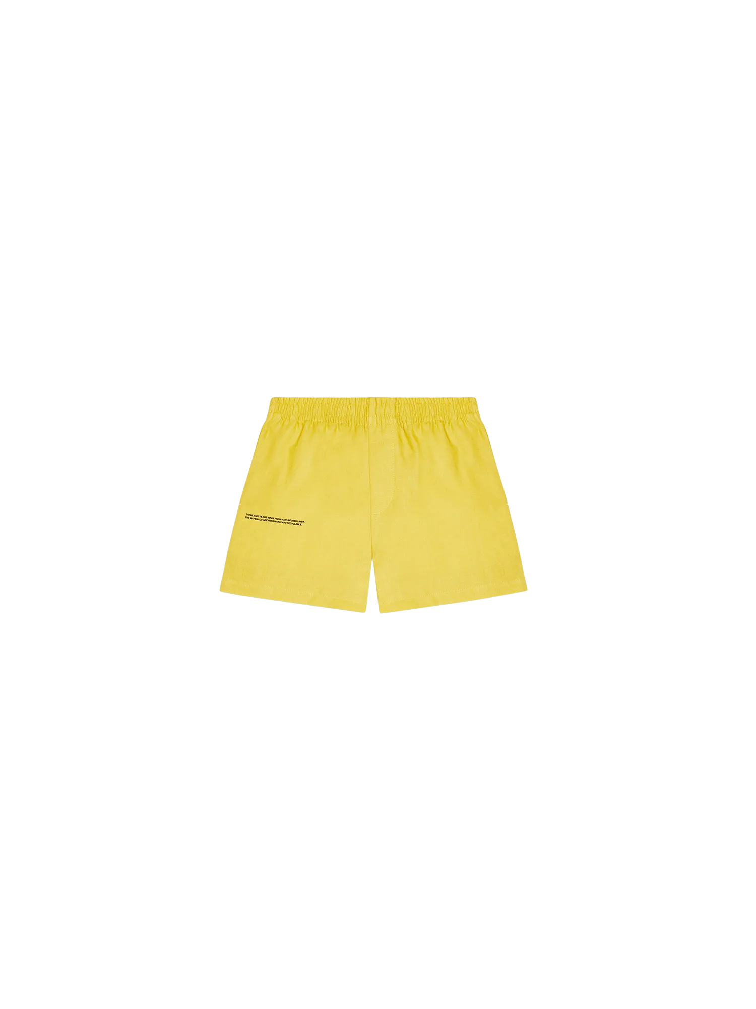 Archive Kids Aloe Linen Shorts—sunshine yellow