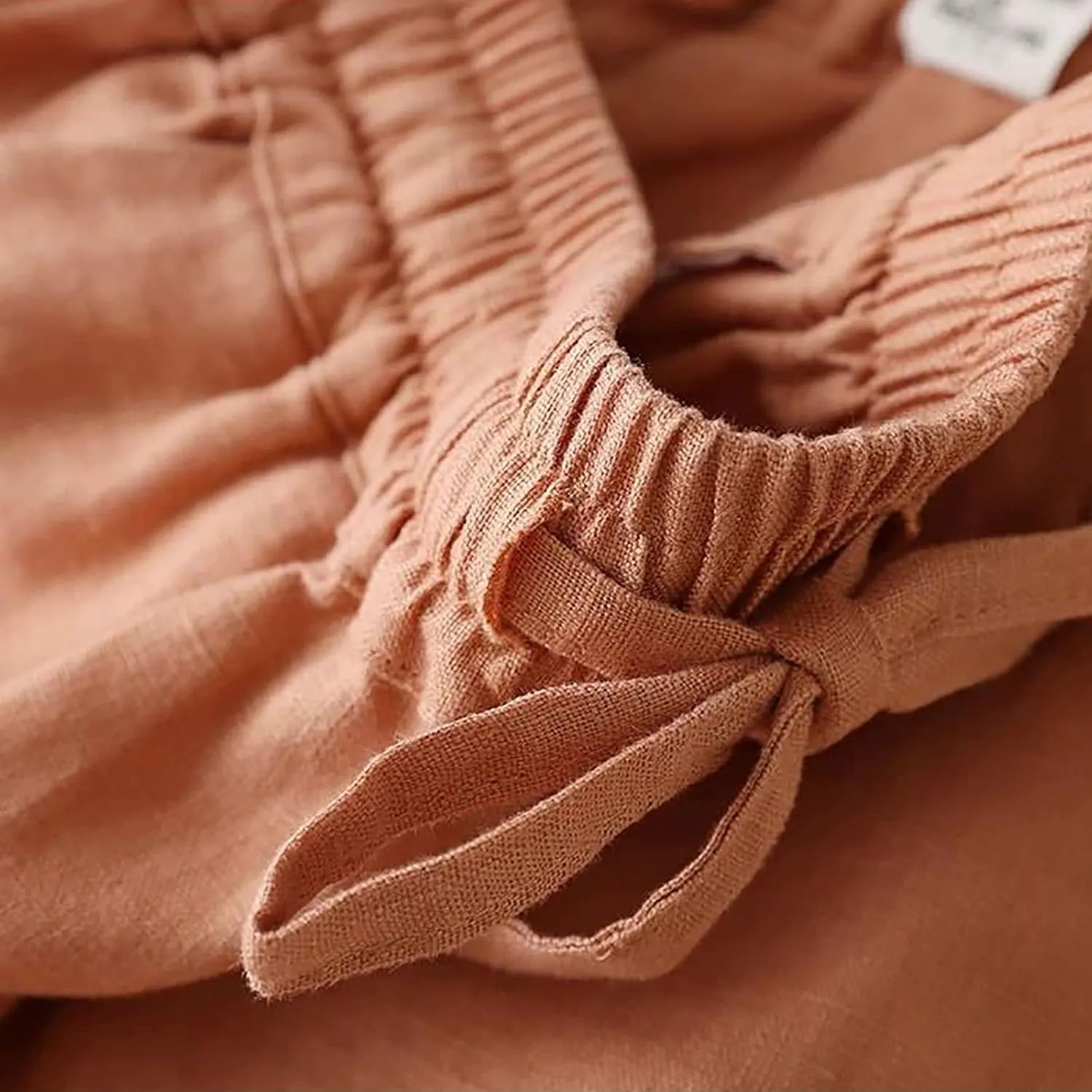 CRNTCEM Loose Fit Beach Pants for Women Stretch Pull On Wide Leg Trousers Lounge Sports Yoga Pants Straight Leg Work Trouser