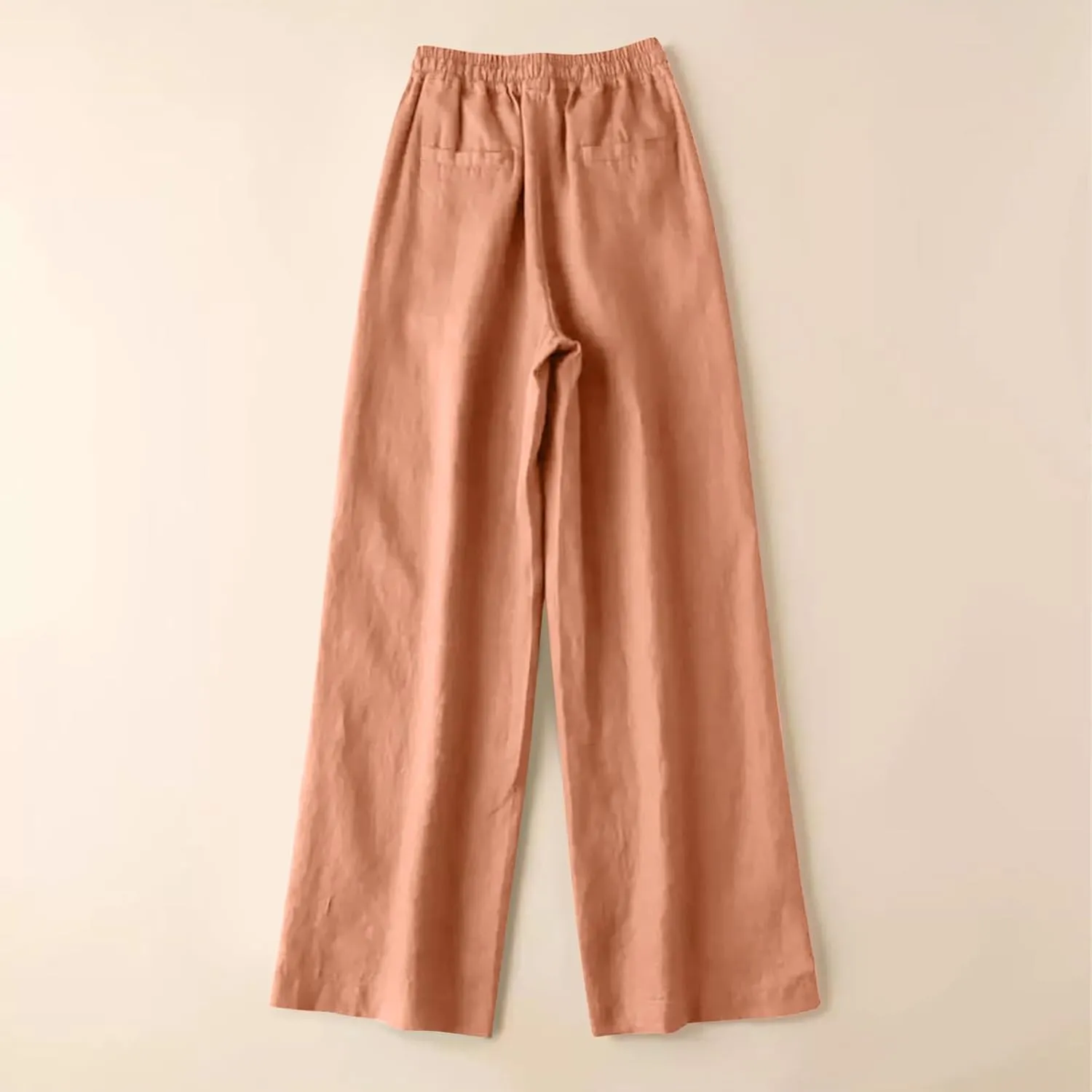 CRNTCEM Loose Fit Beach Pants for Women Stretch Pull On Wide Leg Trousers Lounge Sports Yoga Pants Straight Leg Work Trouser