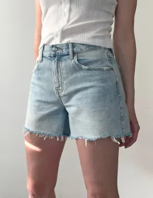 Daze Crossroads Mid-Rise Relaxed Denim Shorts