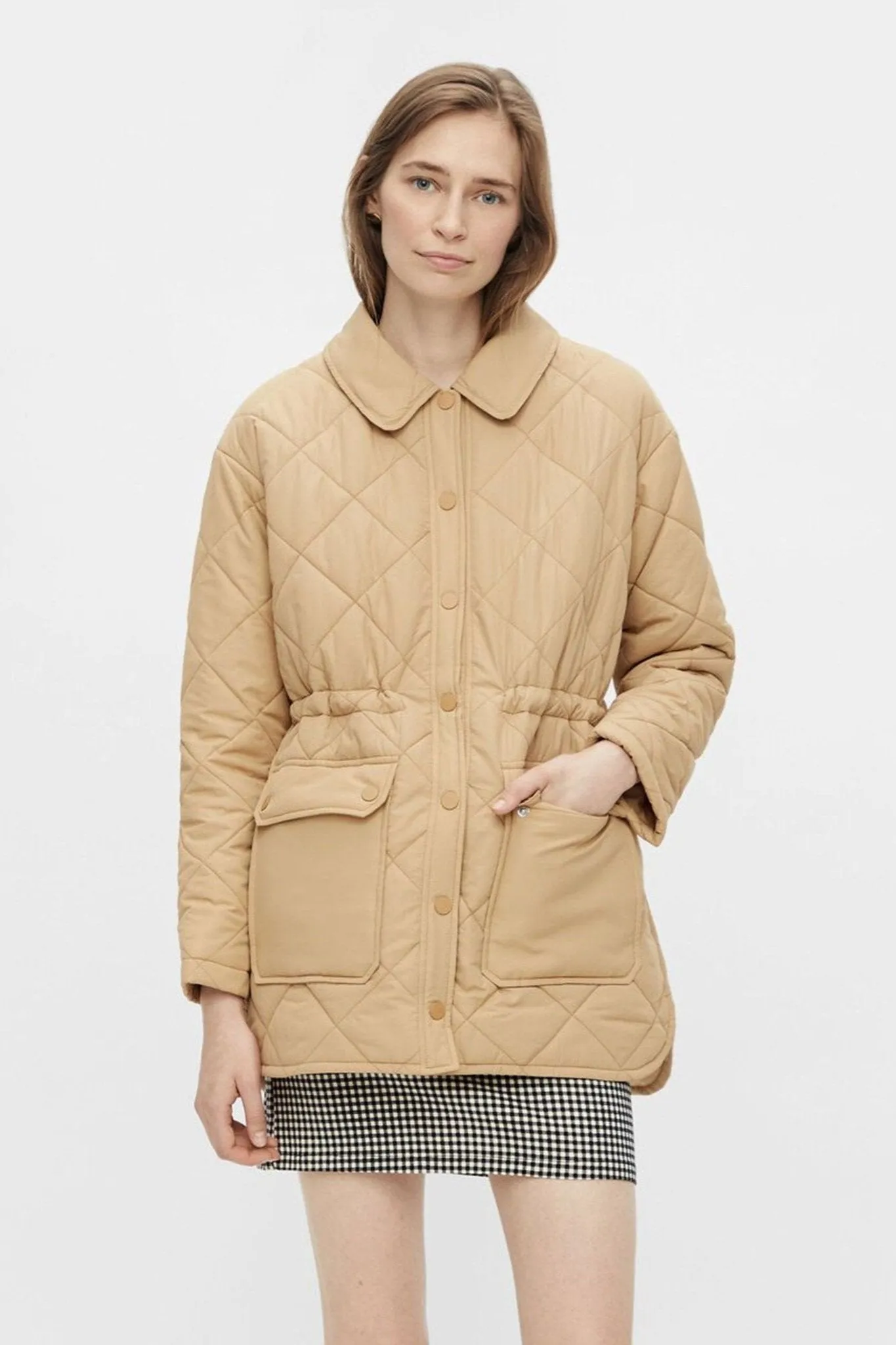 Fey Padded Jacket - Iced Coffee