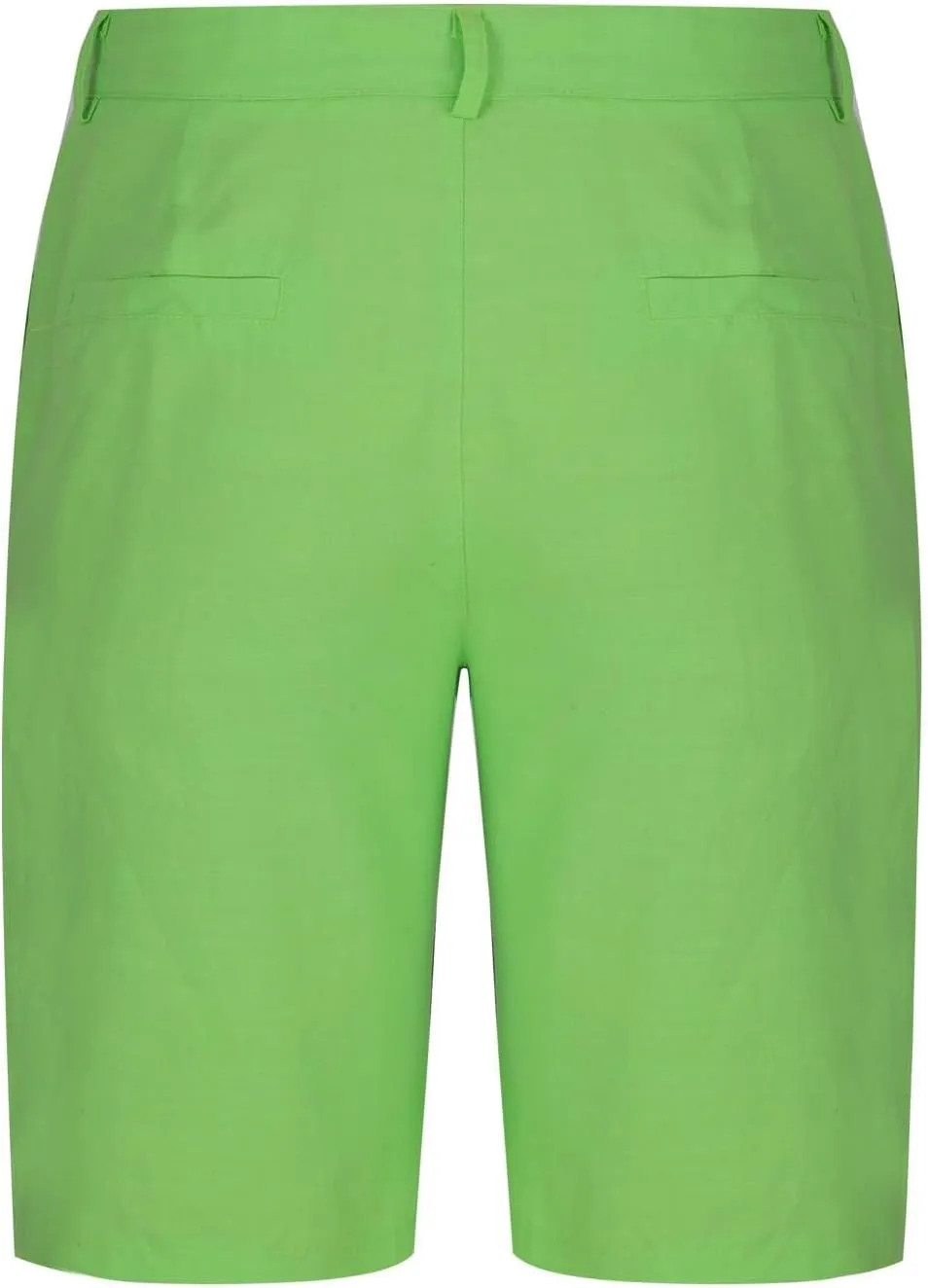 Mens Cotton Linen Shorts Flat Front Business Casual Dress Pants Button Up Elastic Waist Summer Beach Slim Fit Short