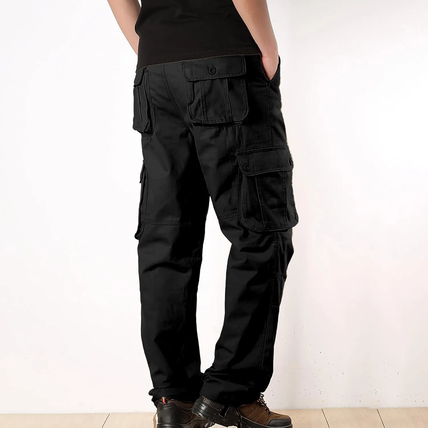 Men's Joggers Pants Lightweight Cargo Pants for Mens Fleece Cargo Pants Lined Track Pants Men Man Sports Sweat