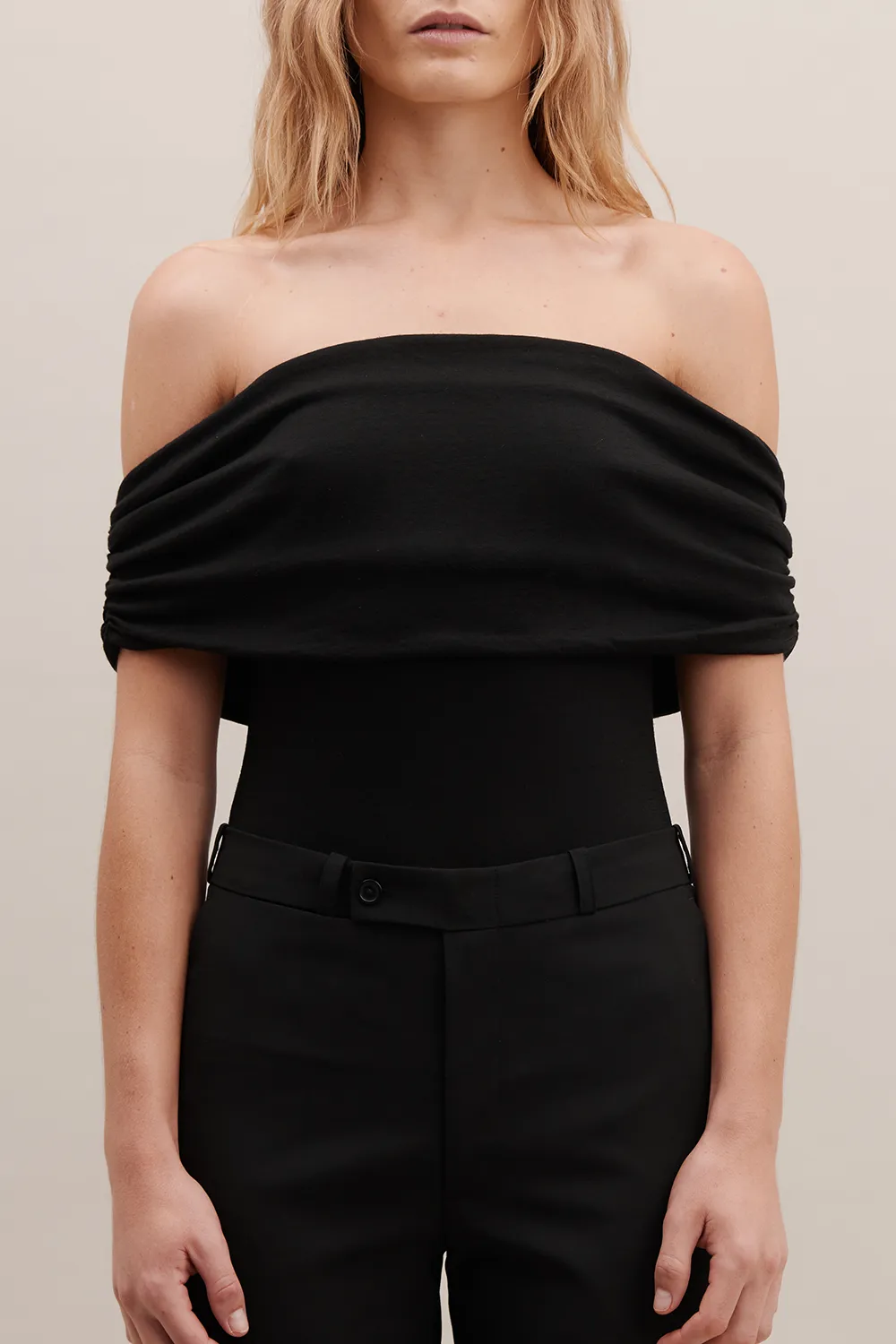 Off The Shoulder Bodysuit Black