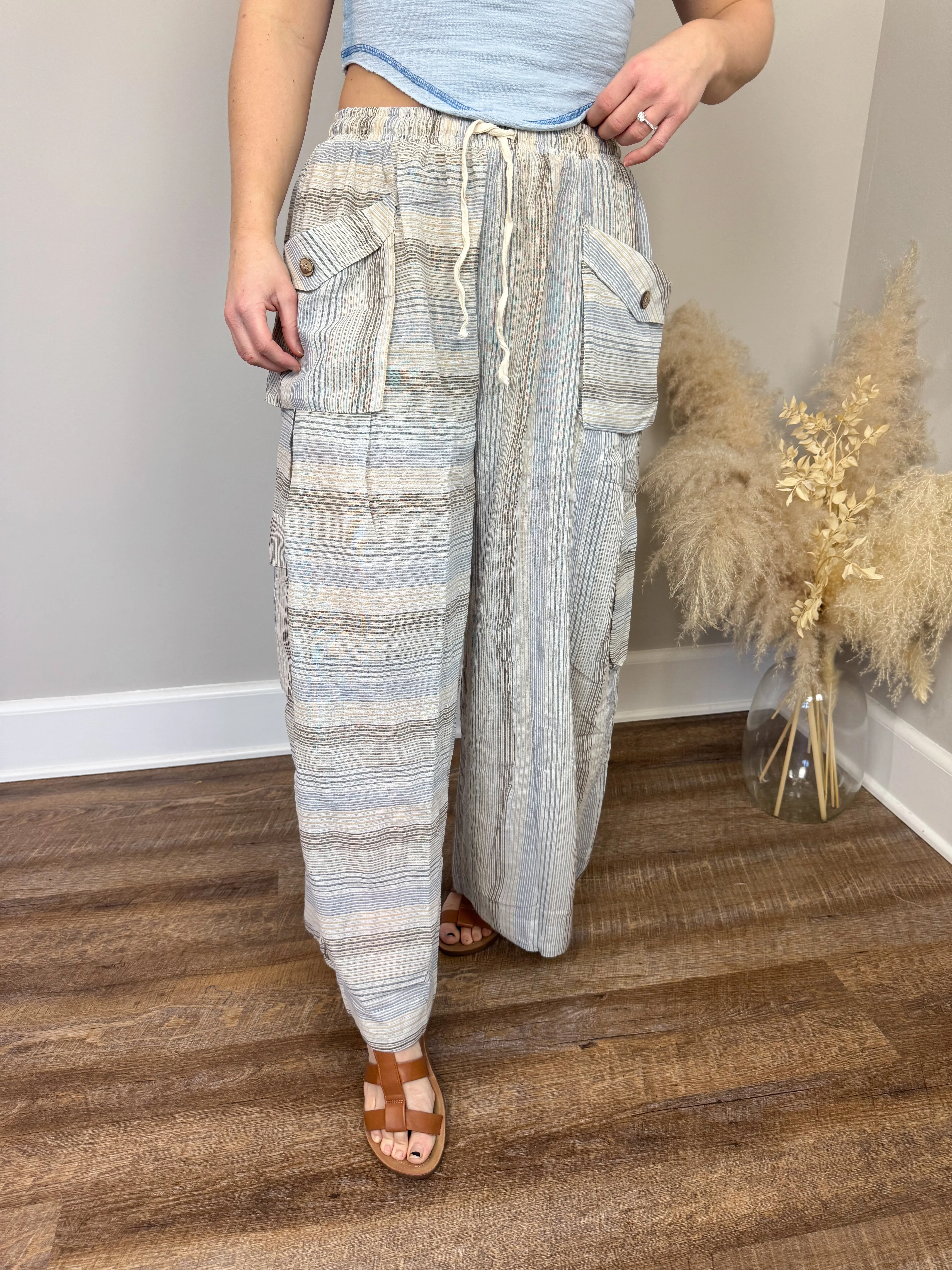 On Trend Striped Pants