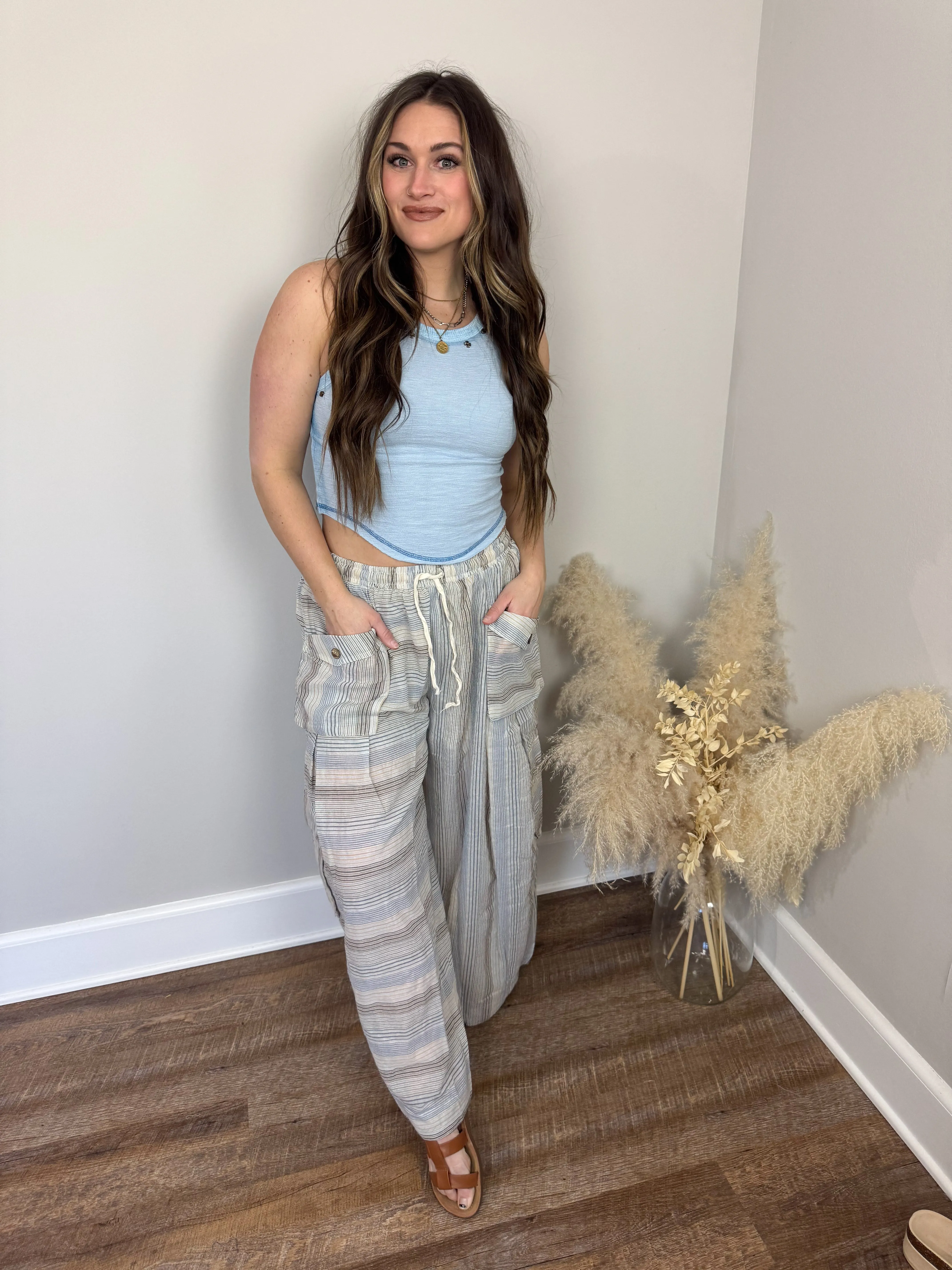 On Trend Striped Pants