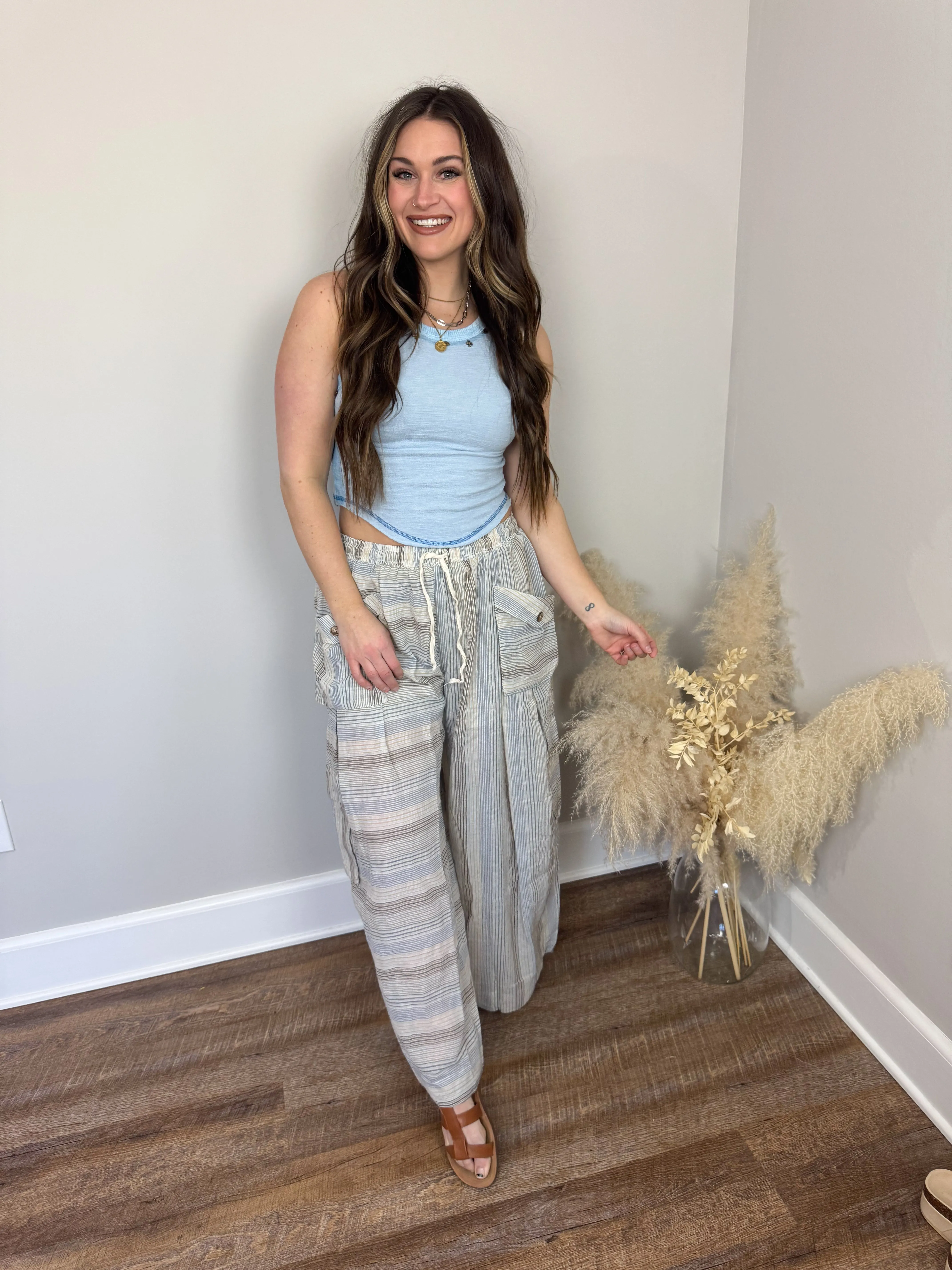 On Trend Striped Pants