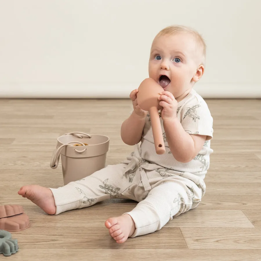 Organic 2-Way Zip Romper - Turtles by Makemake Organics