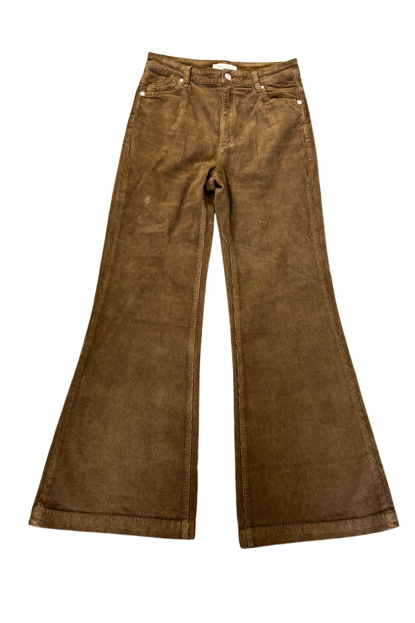 Rolla's Eastcoast flare nutmeg corduroy pants, 10