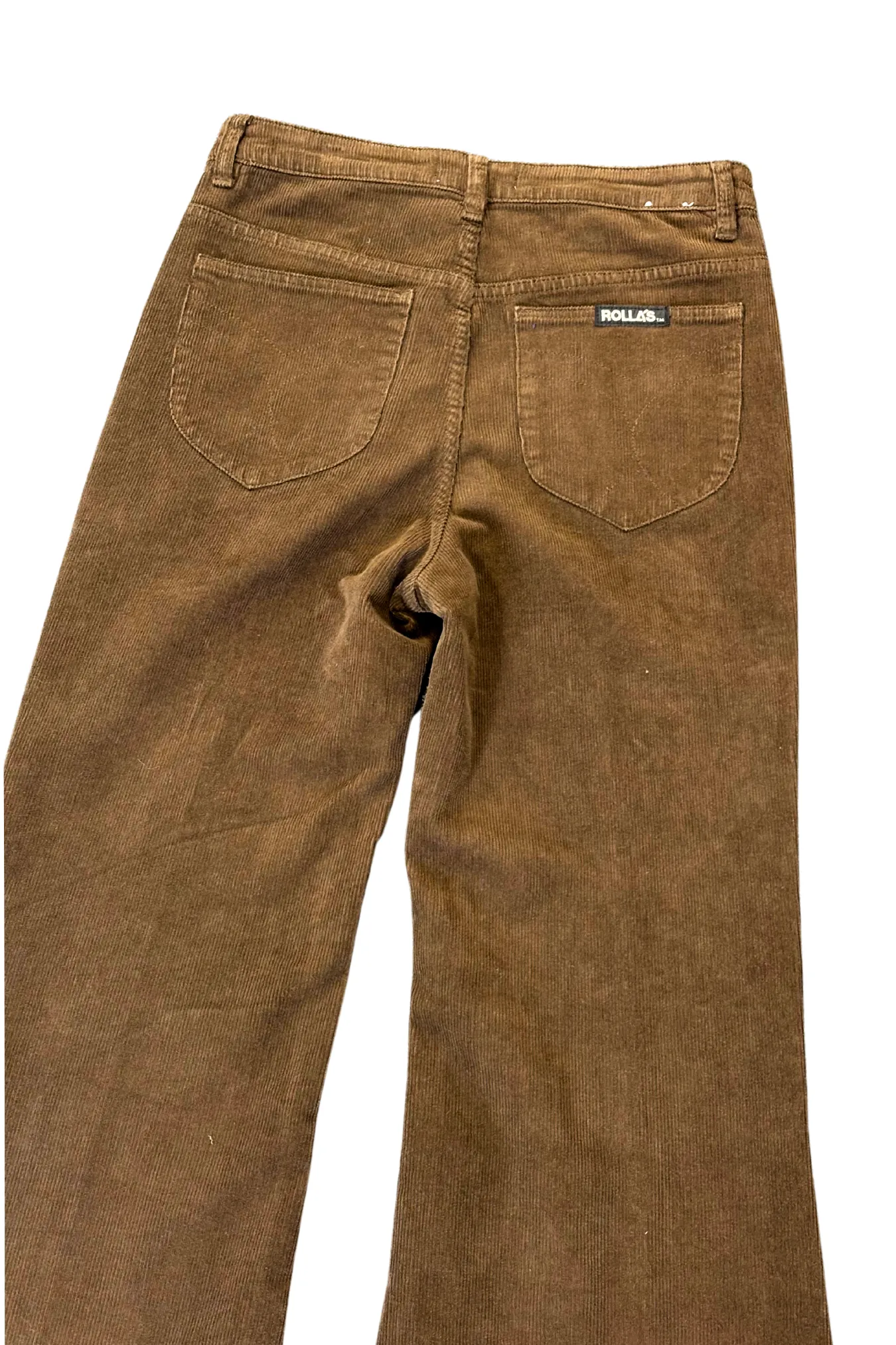 Rolla's Eastcoast flare nutmeg corduroy pants, 10