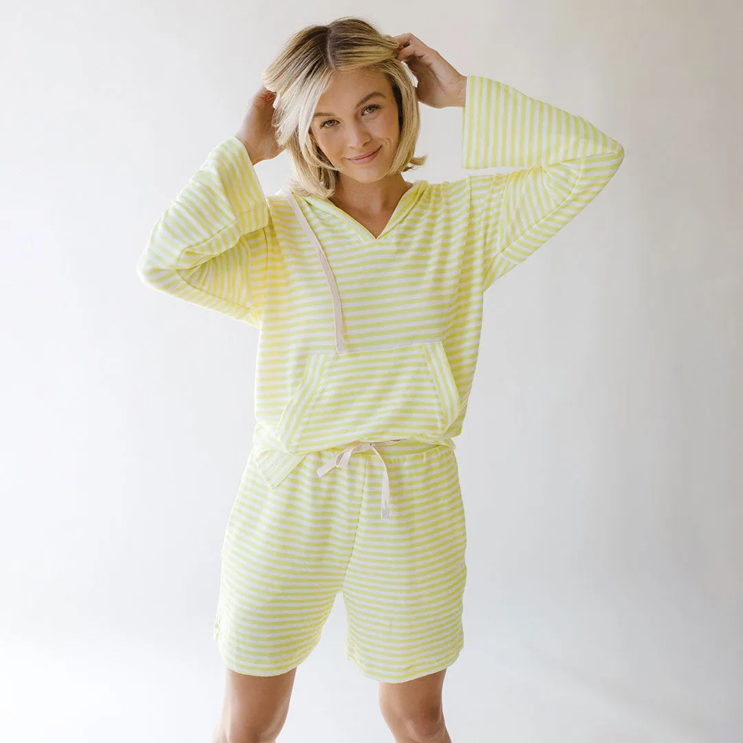 Sailor Stripe Hoodie, Yellow Stripe