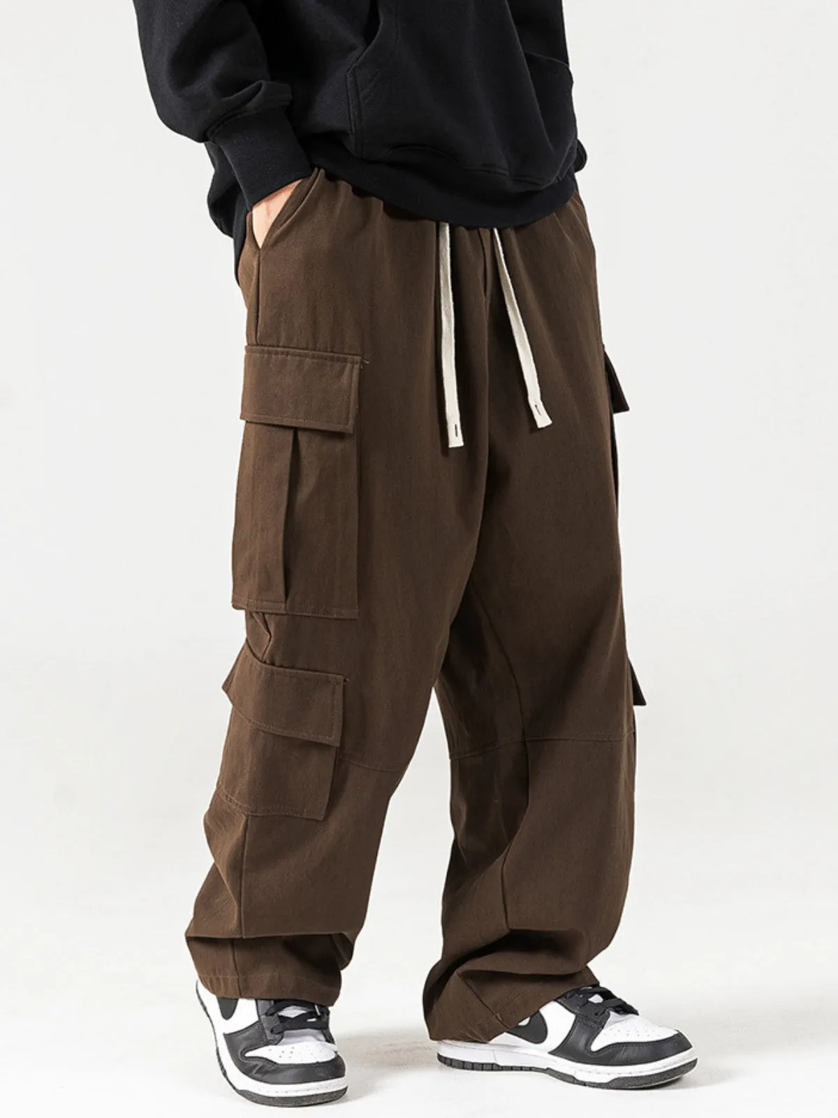 WLS Retro Textured Sand-Washed Cargo Pants